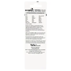 Pens|Schmidt Ink Schmidt 888 Safety Ceramic Rollerball Metal Tube Refill, Fits Universal Pens, Medium, Blue, 2 Pack (SC58105)