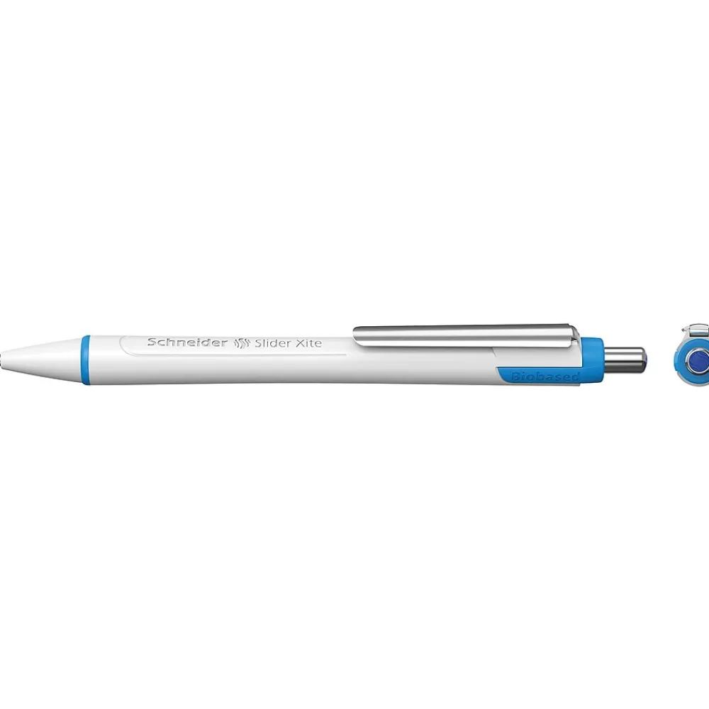 Pens|Schneider Slider Xite Retractable Ballpoint Pens, 1.4 mm, Extra Broad Point, Blue, 10/Box (PSY133203)