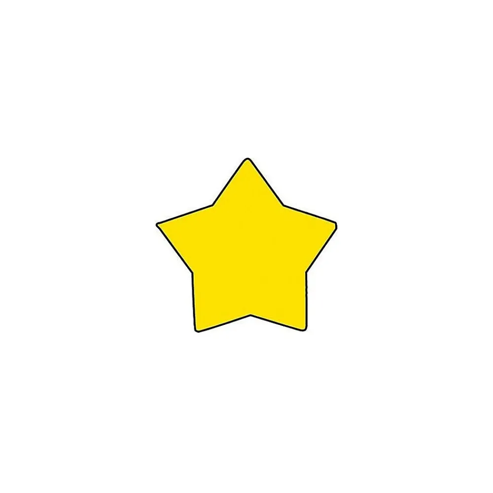 Notepads|Shapes Etc Star Mini Notepad, 3" x 3", Yellow, 35 Sheets/Pad, 12 Pads/Bundle (SE-714 )