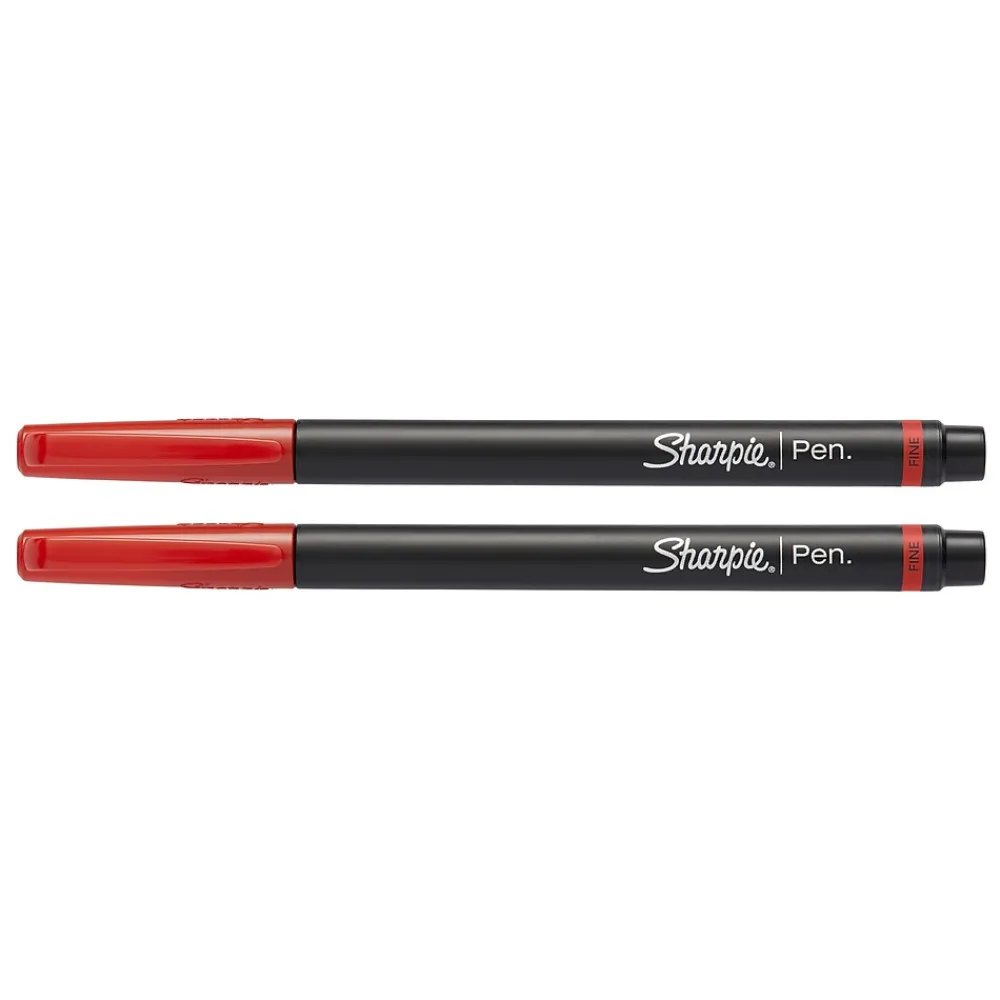 Pens|Sharpie Felt Pen, Fine Point, Red Ink, Dozen (1742665)