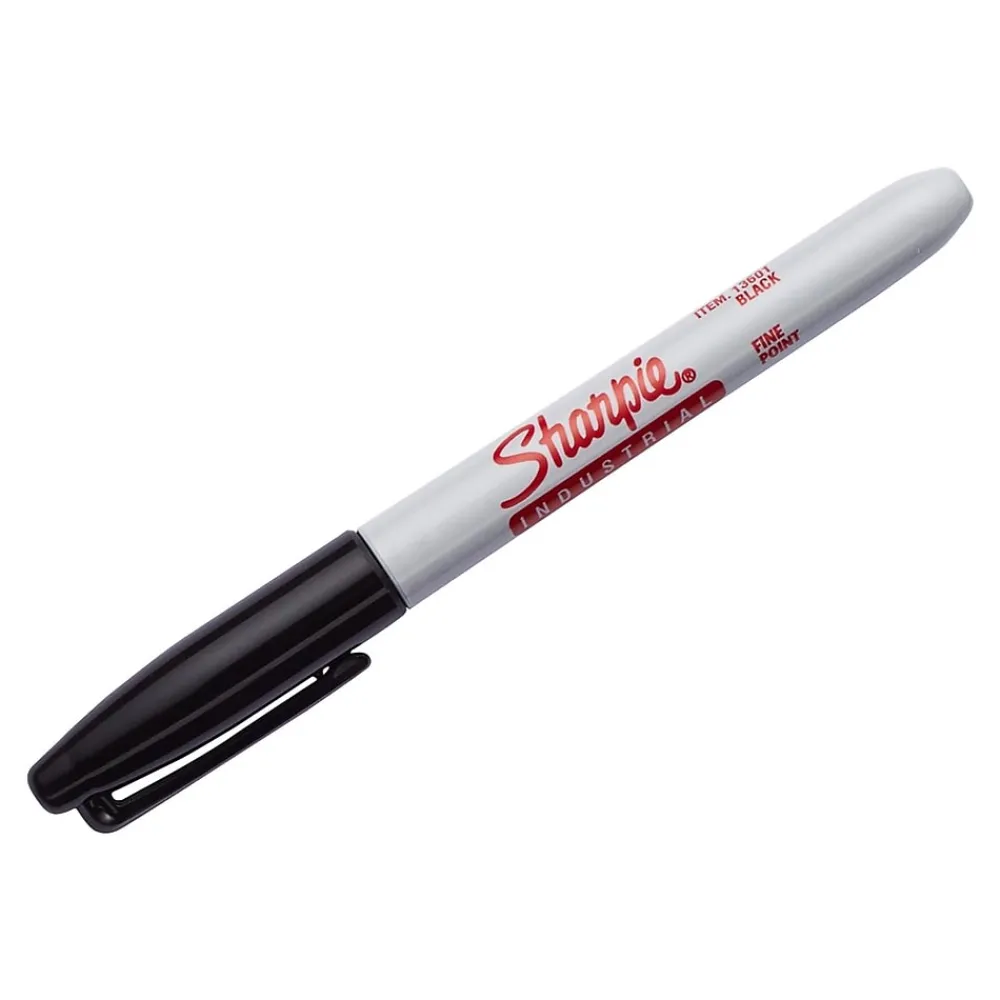 Markers|Sharpie Industrial Permanent Marker, Fine Tip, Black (13601A)