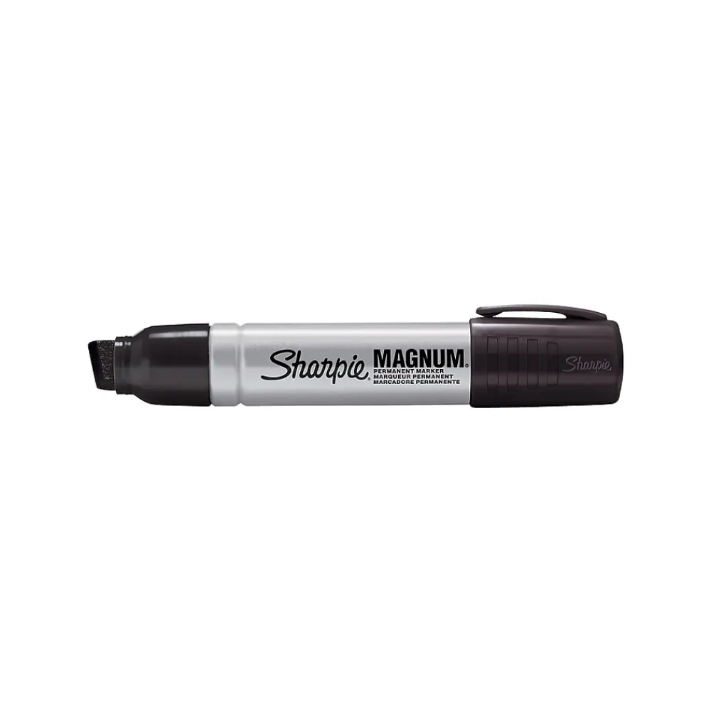 Markers|Sharpie Magnum Permanent Markers, XL Chisel Tip, Black, 72/Pack (44001)