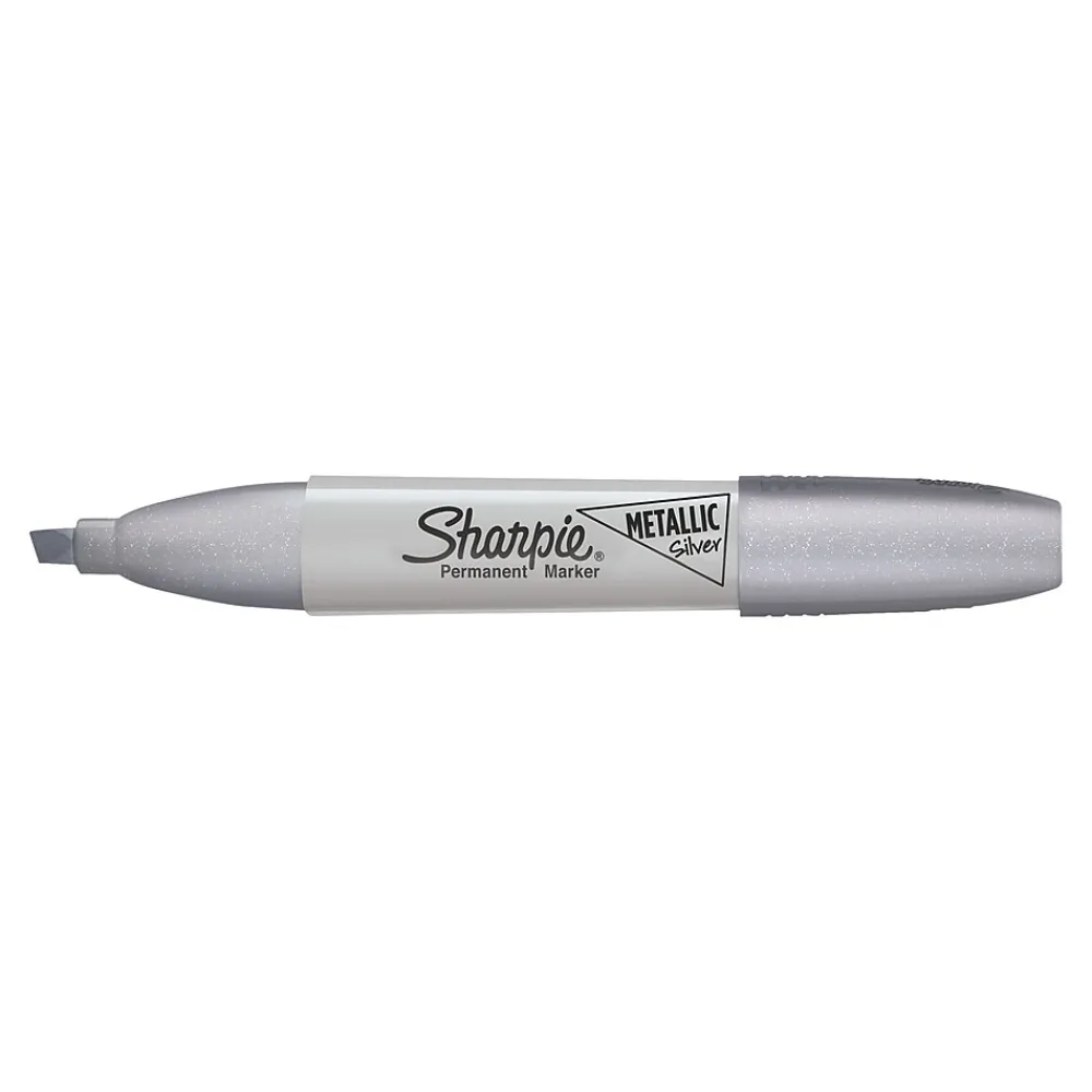 Markers|Sharpie Metallic Permanent Markers, Chisel Tip, Silver/Gold/Bronze, 3/Pack (2089609)