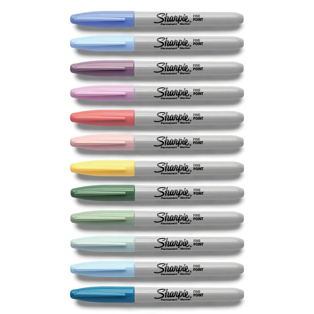 Markers|Sharpie Mystic Gems Permanent Markers, Fine Tip, Assorted, 24/Pack (2136727)