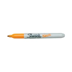 Markers|Sharpie Neon Permanent Marker, Fine Tip, Neon Orange (1860446)