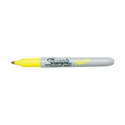 Markers|Sharpie Neon Permanent Marker, Fine Tip, Neon Yellow (1860445)