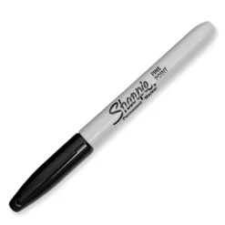 Markers|Sharpie Permanent Marker, Fine Tip, , 5/Pack (30665) Black