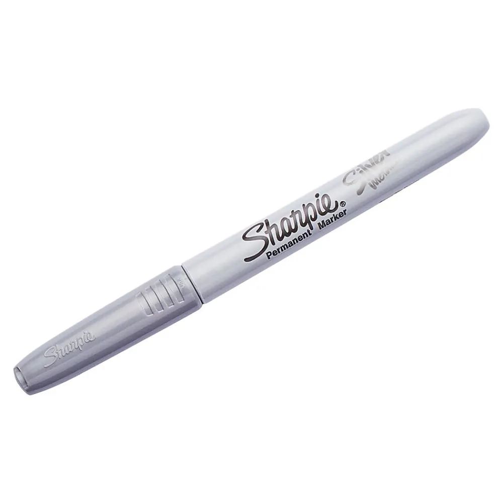 Markers|Sharpie Permanent Markers, Fine Tip, Assorted Metallic Inks, 2/Pack (1829202)