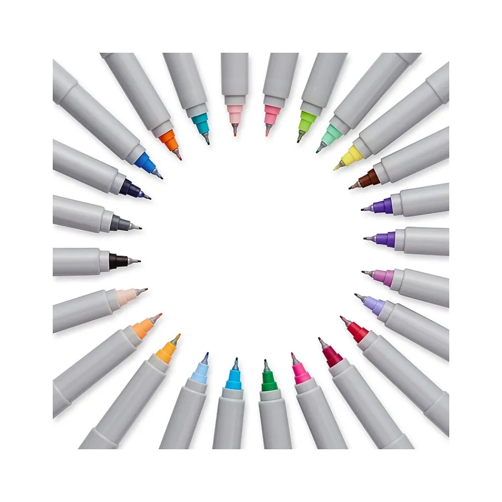 Markers|Sharpie Permanent Markers, Ultra Fine Tip, Assorted, 24/Pack (75847)
