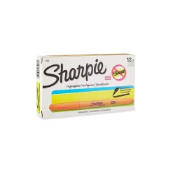Highlighters|Sharpie Pocket Stick Highlighter, Chisel Tip, Fluorescent Orange, Dozen (27006)