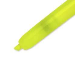 Highlighters|Sharpie Retractable Highlighter, Chisel Tip, Yellow, Dozen (28025)