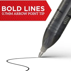 Pens|Sharpie Rollerball Pen, Arrow Point Pen for Bold Lines, Blue Ink, Dozen (2101306)