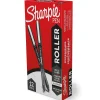 Pens|Sharpie Rollerball Pen, Arrow Point Pen for Bold Lines, Black Ink, Dozen (2101305)
