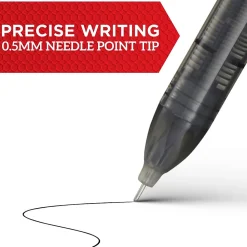 Pens|Sharpie Rollerball Pen, Needle Point Precision Pen, Red Ink, Dozen (2093226)