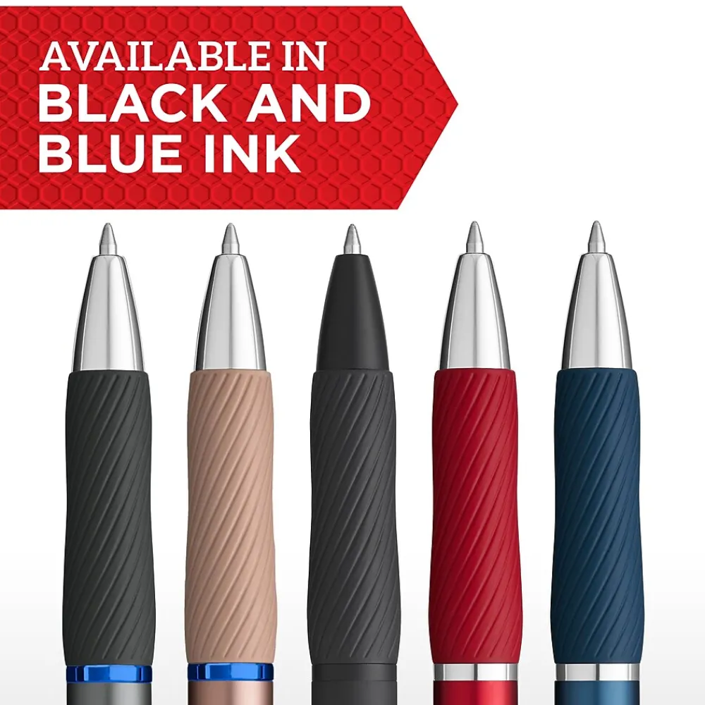 Pens|Sharpie S-Gel Metal RT Gel Pen, Medium Point, Black Ink, 2/Pack (2153653) Silver