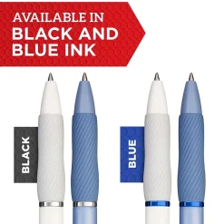 Pens|Sharpie S-Gel Retractable Gel Pen, Medium Point, Black Ink, Dozen (2126232)