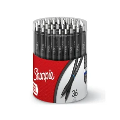 Pens|Sharpie S-Gel Retractable Gel Pen, Medium Point, 0.07mm, Blue Ink, 36/Pack (2208552)