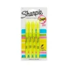 Highlighters|Sharpie Stick Pocket Highlighter, Chisel Tip, Yellow, 4/Pack (1770695)