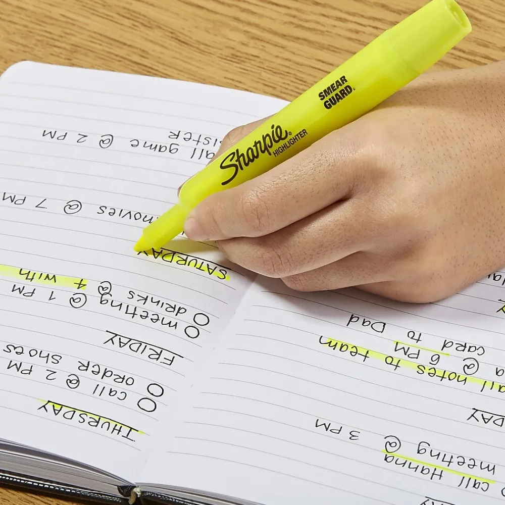 Highlighters|Sharpie Tank Highlighter, Chisel Tip, Assorted, Dozen (25145)