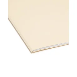 File Folders|Smead 100% File Folder, Reinforced 1/3-Cut Tab, Letter Size, Manila, 100/Box (10347)