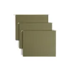 Hanging File Folders|Smead 100% Recycled Hanging File Folders, 1/5-Cut Adjustable Tab, Letter Size, Standard Green, 25/Box (65001)