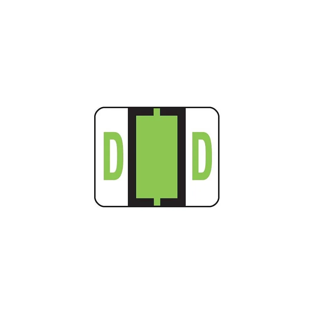 Labels|Smead BCCR Labels File Folder Label, D, Light Green, 500 Labels/Pack (67074)
