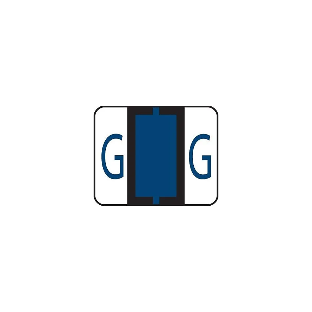 Labels|Smead BCCR Labels File Folder Label, G, Violet, 500 Labels/Pack (67077)