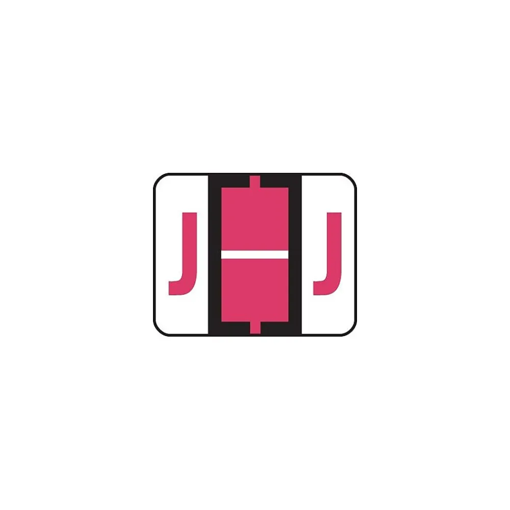 Labels|Smead BCCR Labels File Folder Label, J, Red, 500 Labels/Pack (67080)