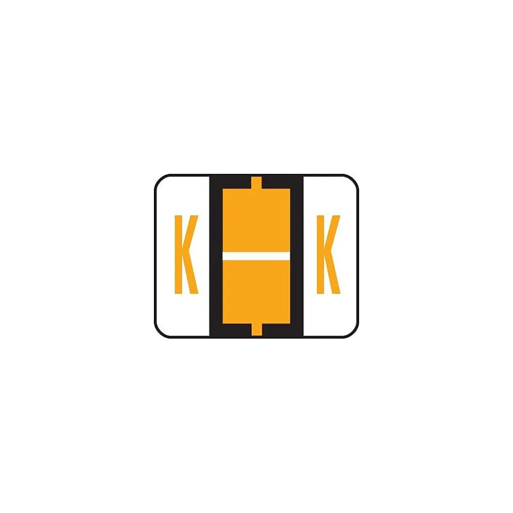 Labels|Smead BCCR Labels File Folder Label, K, Light Orange, 500 Labels/Pack (67081)