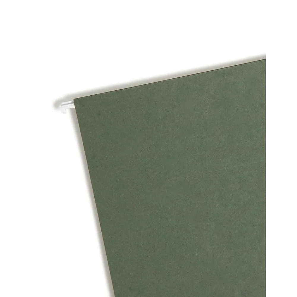 Hanging File Folders|Smead Box Bottom Hanging File Folders, 3" Expansion, Legal Size, Standard Green, 25/Box (64379)