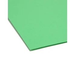File Folders|Smead CutLess® File Folder, 3 Tab, Legal Size, Green, 100/Bx (17143)