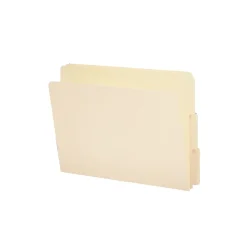 File Folders|Smead End Tab File Folder, Shelf-Master Reinforced 1/3-Cut Tab, Letter Size, Manila, 100/Box (24134)