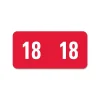 Labels|Smead ETS Color Coded Year Labels, 2018, Red, 250/Pack (67918)