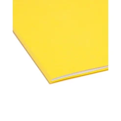 File Folders|Smead File Folder, 3 Tab, Legal Size, , 100/Box (17943) Yellow