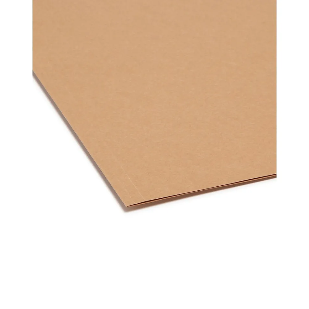 File Folders|Smead File Folder, 1/3-Cut Tab, Letter Size, Kraft, 50/Box (10830)