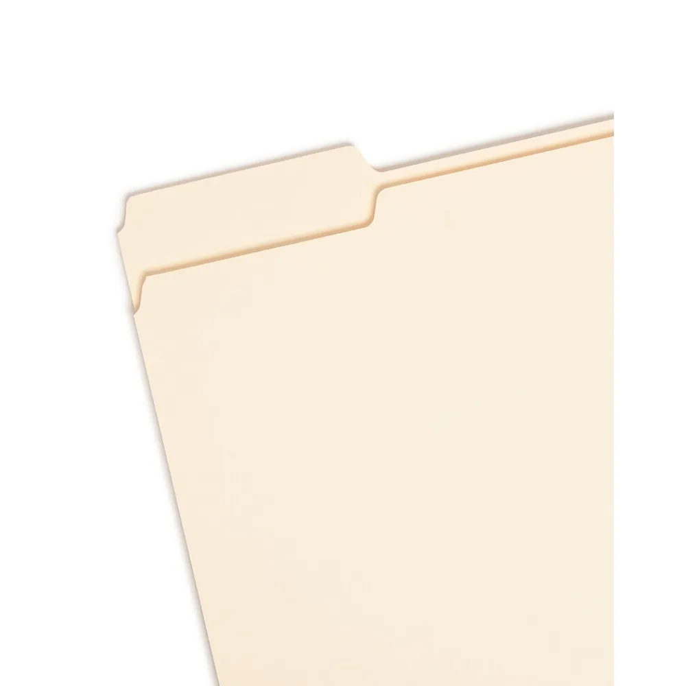 File Folders|Smead File Folder, 1/3-Cut Tab, Letter Size, Manila, 100/Box (10331)