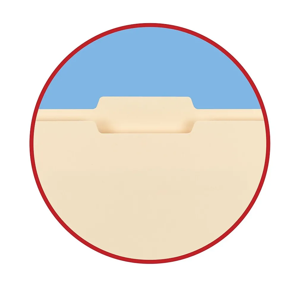 File Folders|Smead File Folder, 1/3-Cut Tab, Letter Size, Manila, 100/Bx (10338)