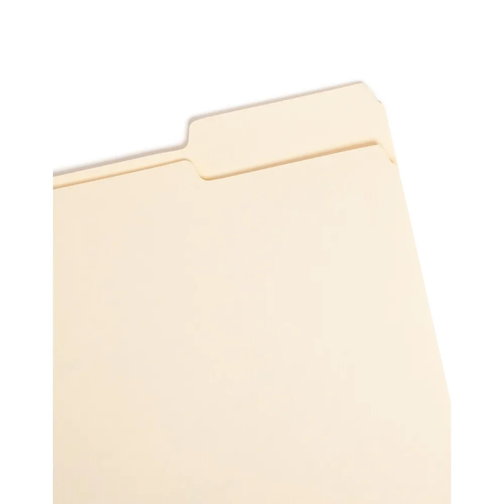 File Folders|Smead File Folder, Letter, 1/3-Cut Tab Right Position, Letter Size, Manila, 100/Box (10333)