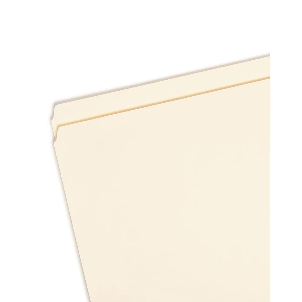 File Folders|Smead File Folder, Straight-Cut, Legal Size, Manila, 100/Bx (15300)