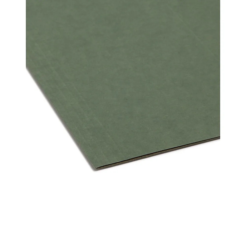 Hanging File Folders|Smead Hanging File Folders, 1/3-Cut Tab, Letter Size, Standard , 25/Box (64035) Green