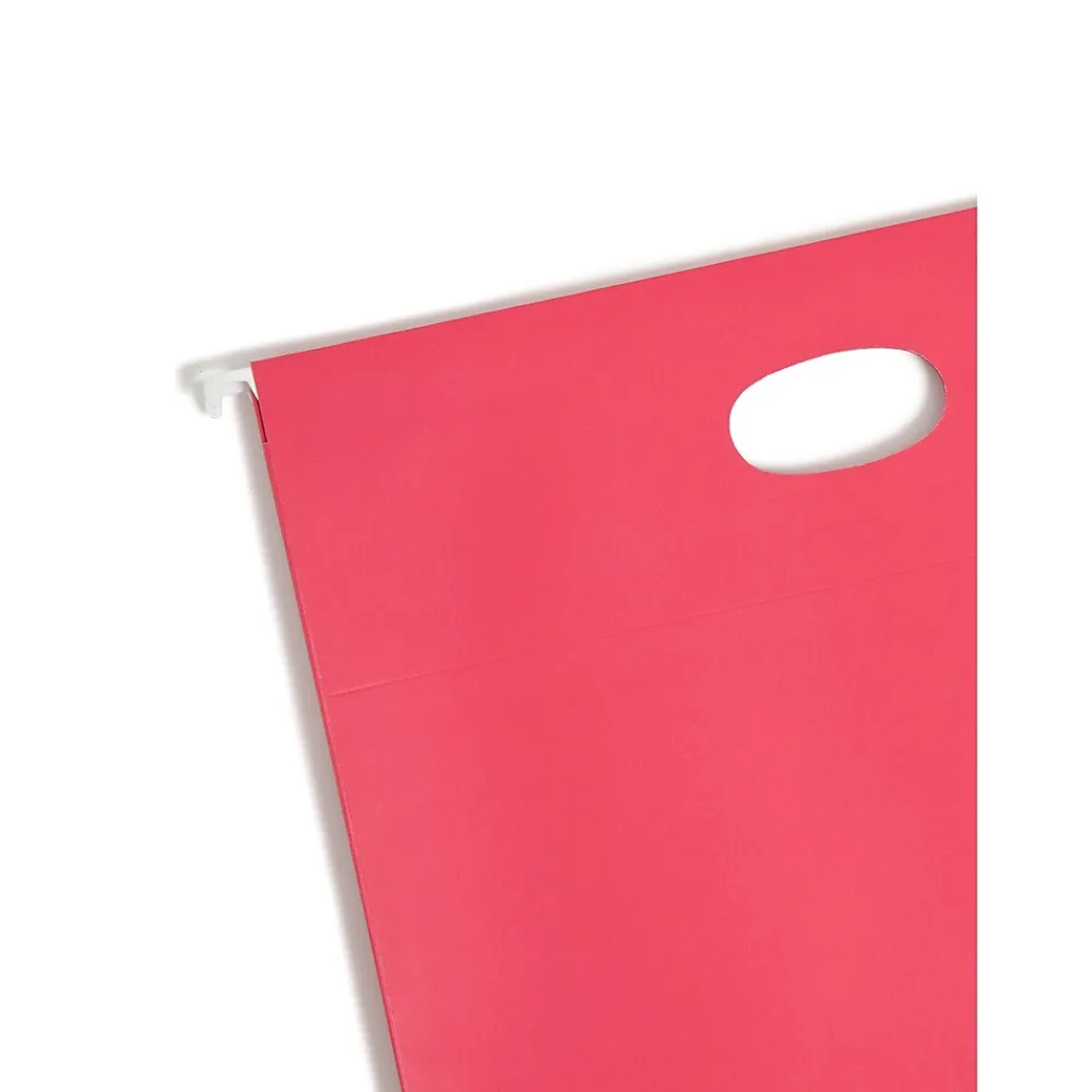 Hanging File Folders|Smead Hanging File Folders, 3 1/2" Expansion, Letter Size, Assorted Colors, 4/Pack (64290)