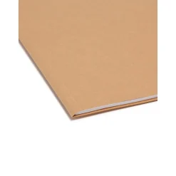 File Folders|Smead Heavy Duty Straight Cut Tab File Folder, Legal Size, Kraft, 100/Box (15710)