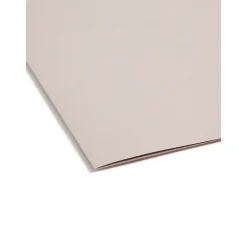 Hanging File Folders|Smead Heavy Duty TUFF Hanging File Folders with Easy Slide™ Tab, 1/3 Cut, Legal Size, Steel Gray, 18/Box (64340)