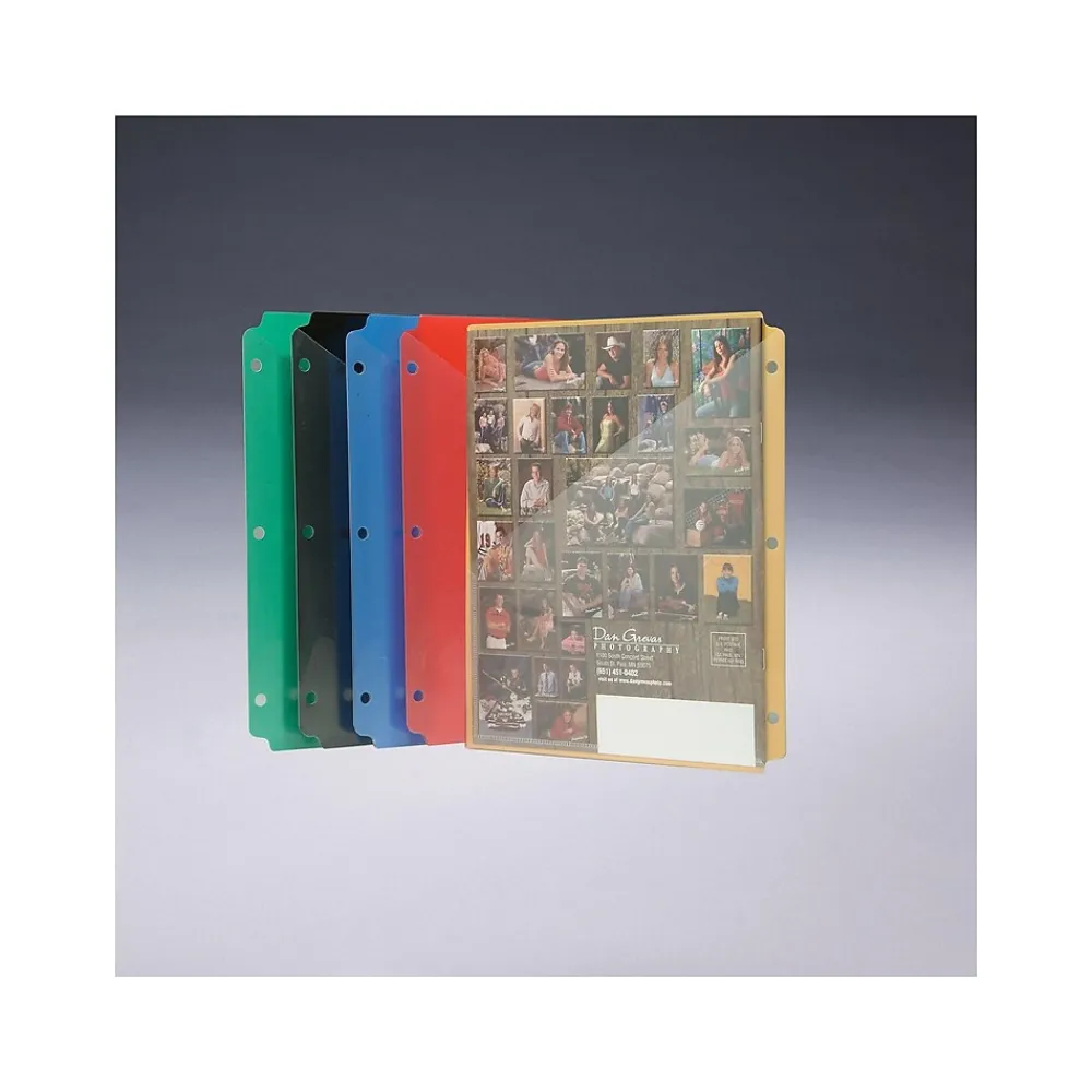 Sheet Protectors|Smead Poly 3-Ring Envelope, 1-1/4" Expansion, Letter, 8-1/2" x 11", Clear, 3 per Pack (89500)