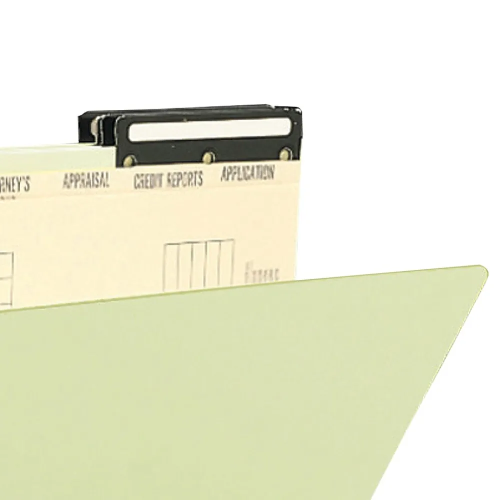 File Folders|Smead Pressboard Mortgage File Folder, 2/5-Cut Right Position Flat Metal Tab, 14-3/4"W x 10"H, Guide Height, 10/Box (78208)