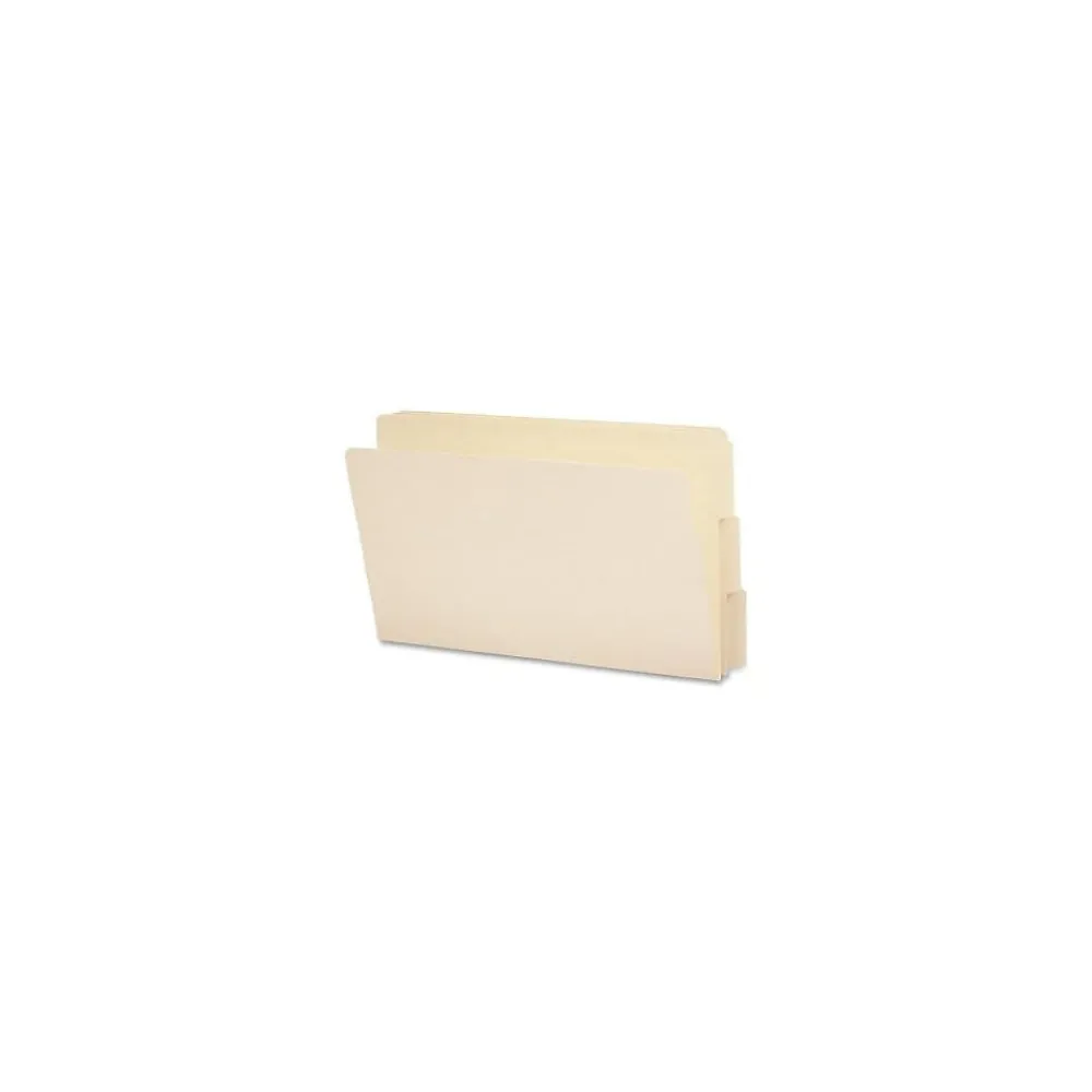 File Folders|Smead Shelf-Master Reinforced End Tab File Folder, 1/3 Cut, Legal Size, Manila, 100/Box (27134)