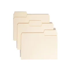 File Folders|Smead SuperTab File Folder, 1/3-Cut Tab, Letter, Manila, 24/Pack (11920)