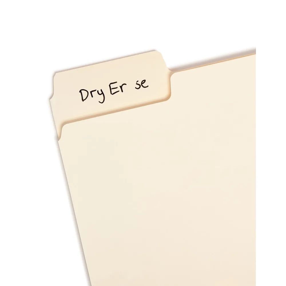 File Folders|Smead SuperTab File Folder, 3 Tab, Letter Size, Manila, 24/Pack (10380)