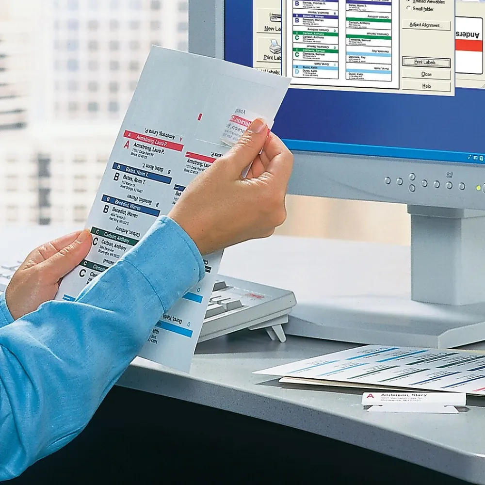 Labels|Smead Viewables File Folder Labels, 3.5" x 1.25", White, 25 Labels/Pack (64905)