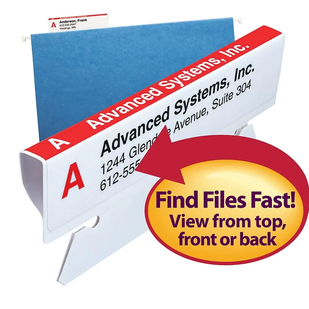 Labels|Smead Viewables File Folder Labels, 3.5" x 1.25", White, 25 Labels/Pack (64905)